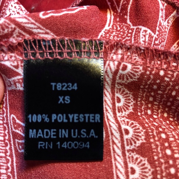 See You Monday Red Fringe Top - Picture 10 of 16